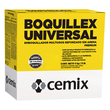 BOQUILLA UNIVERSAL SIN ARENA CHOCOLATE 5 KILOS  CEMIX